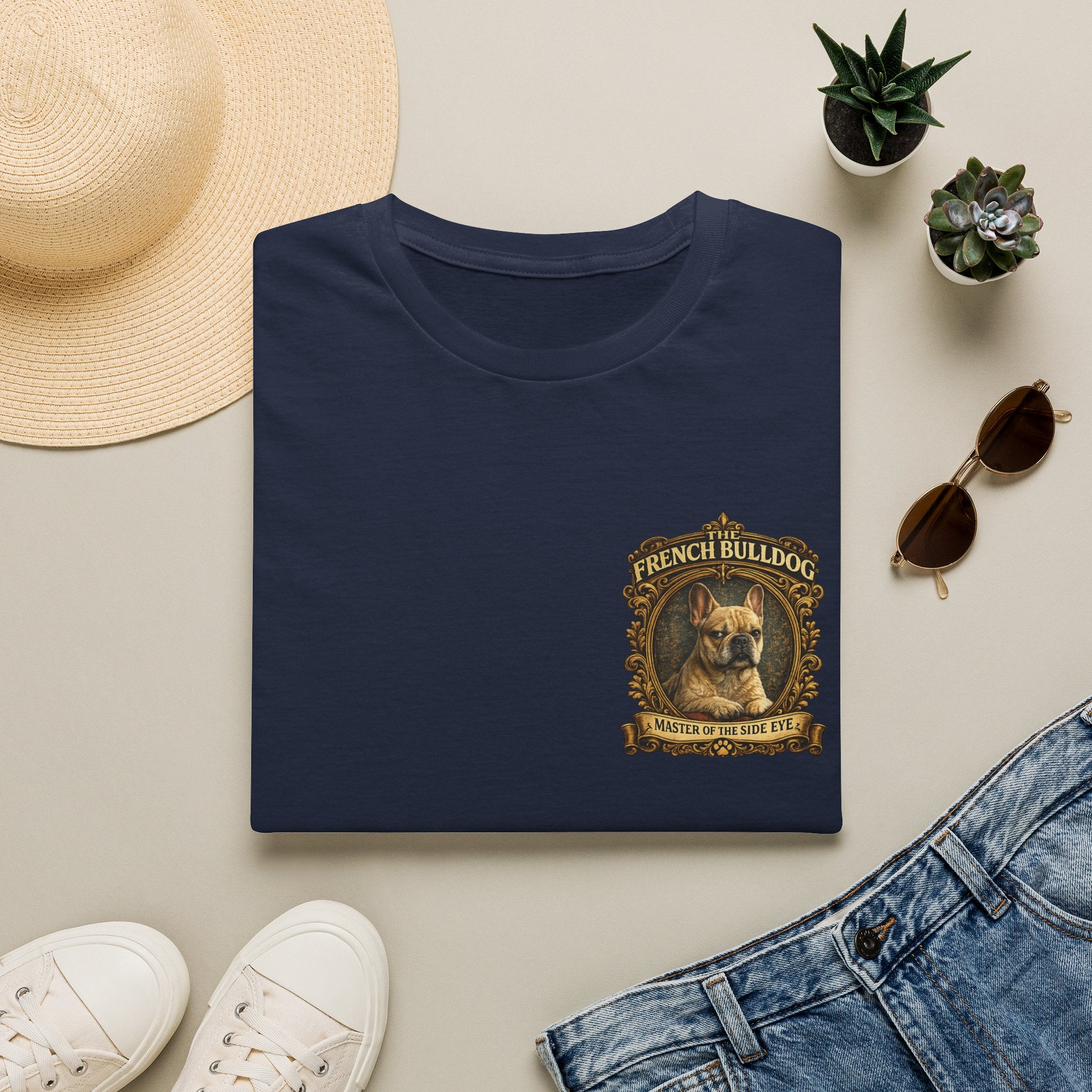 French Bulldog T-Shirt — "The French Bulldog: Master of the Side Eye" Vintage Dog Tee