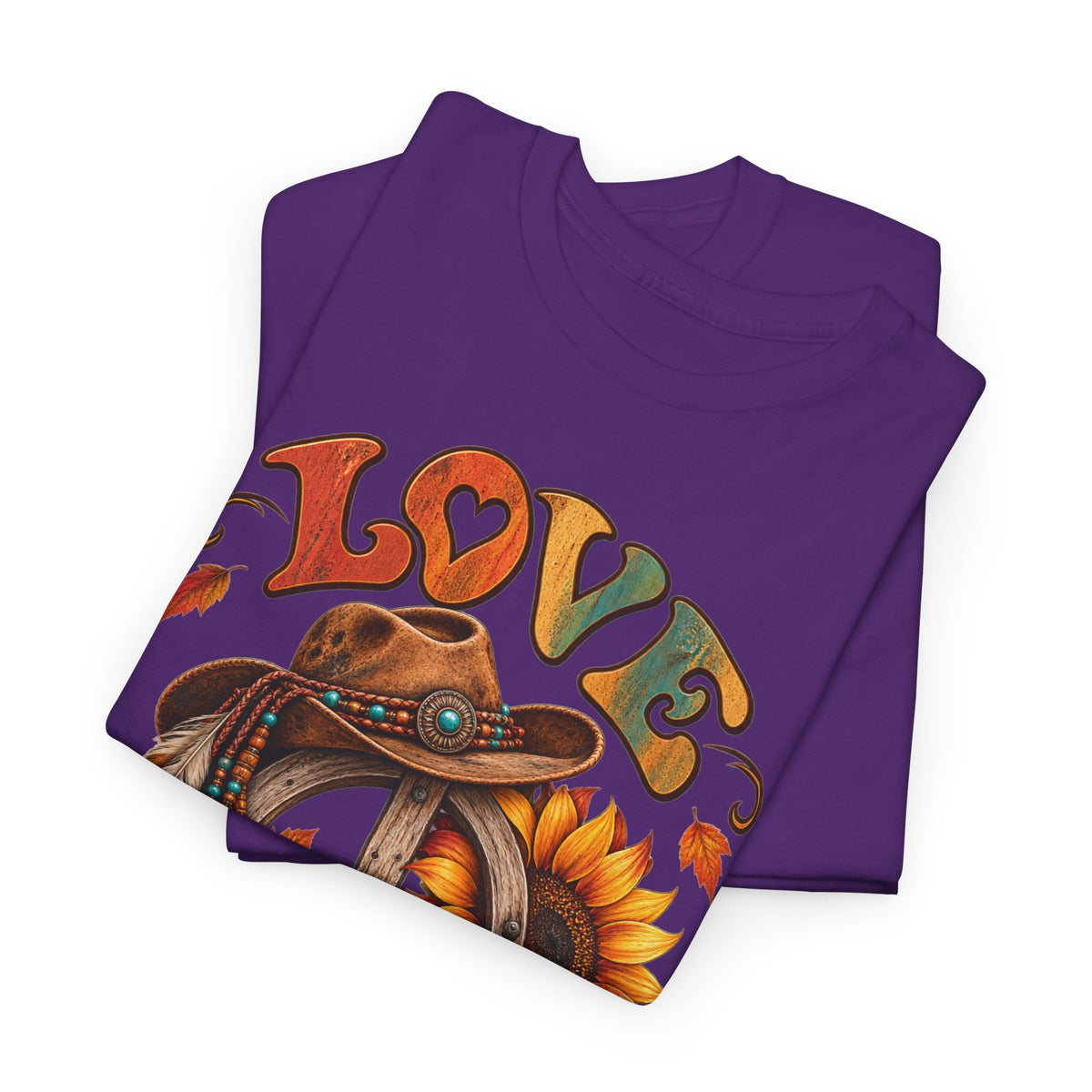 Love & Peace Retro Sunflower Boho Graphic Tee