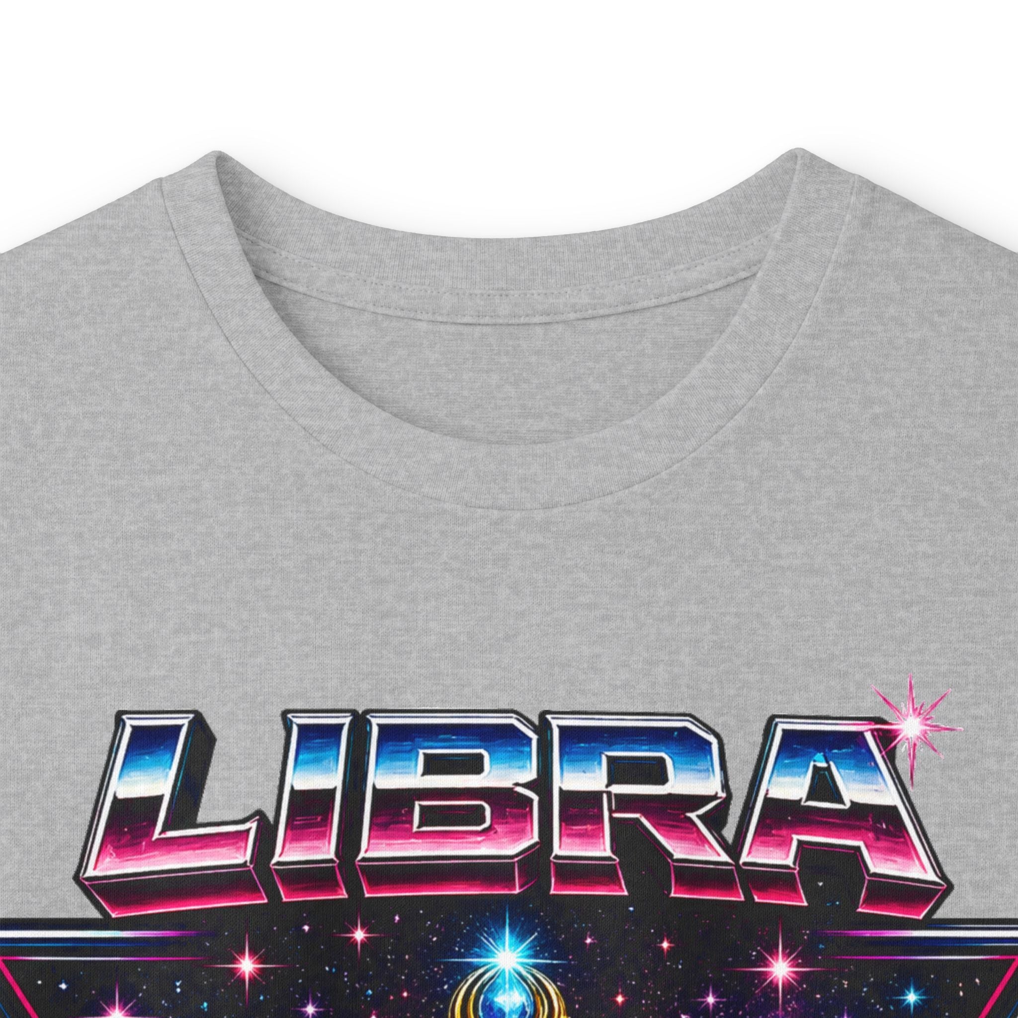 Libra Zodiac Scales Long Sleeve Tee — Retro Cosmic Astrology Shirt
