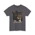 Hiss Off Cat T-Shirt — Angry Tabby Graphic Tee