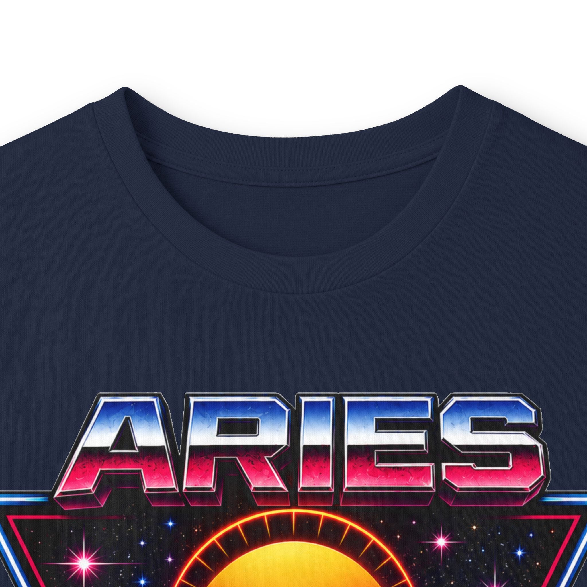 Aries 80s style Zodiac Retro Ram Long Sleeve Tee