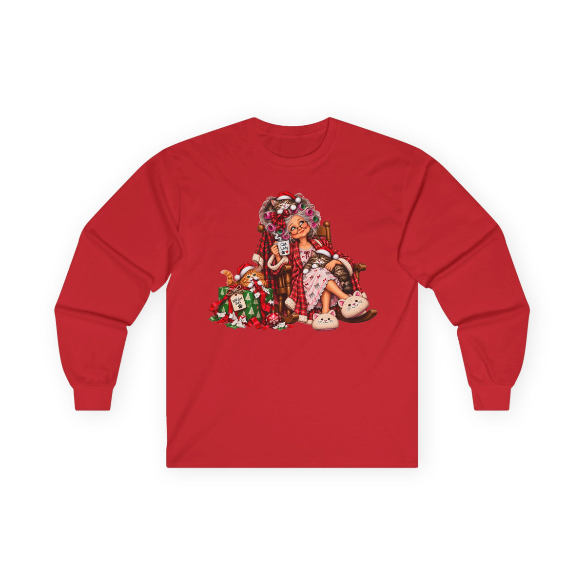 Christmas Cat Lady - cozy Holiday Cats and Coffee