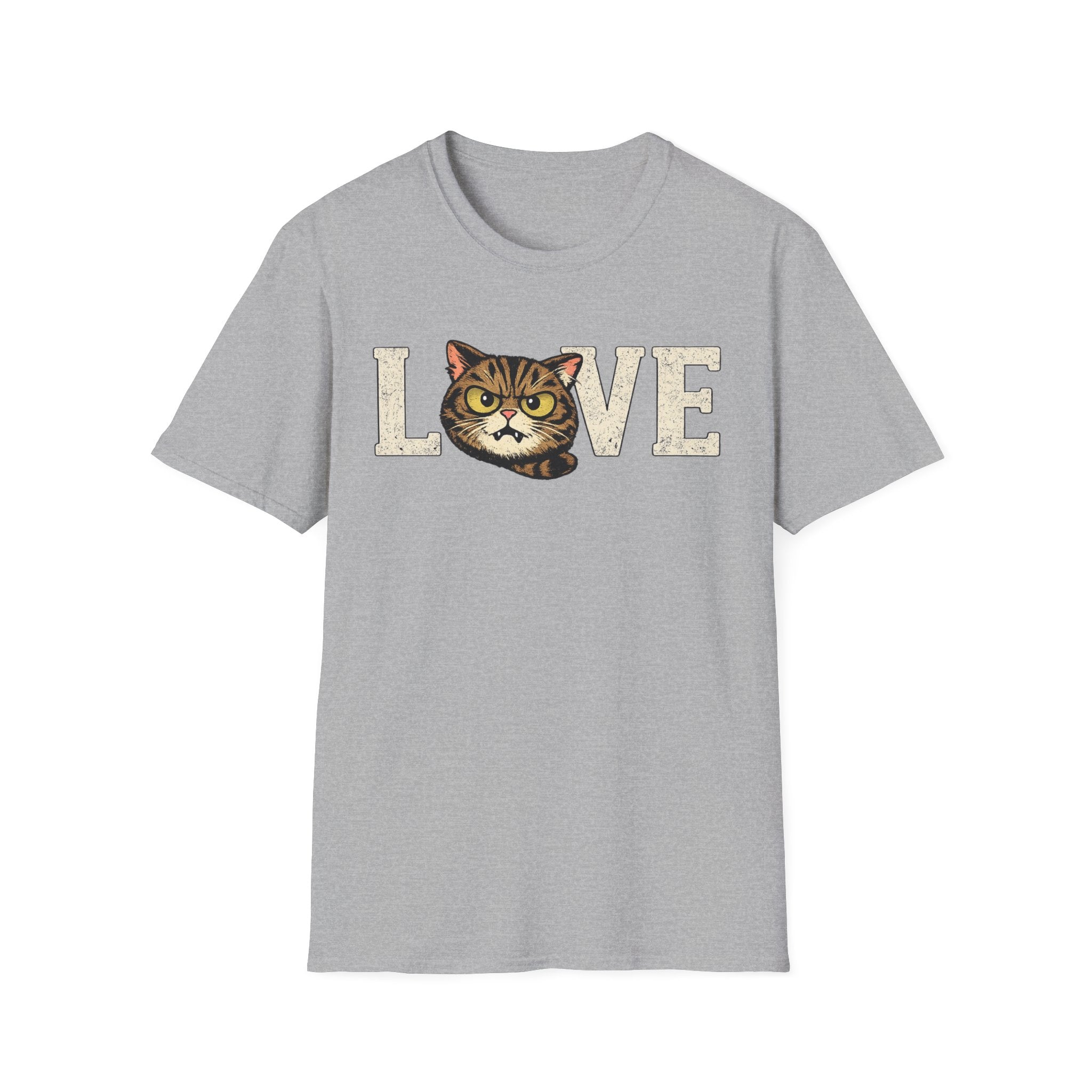 Cat Love T-Shirt — Vintage Kitten Graphic Tee for Cat Lovers