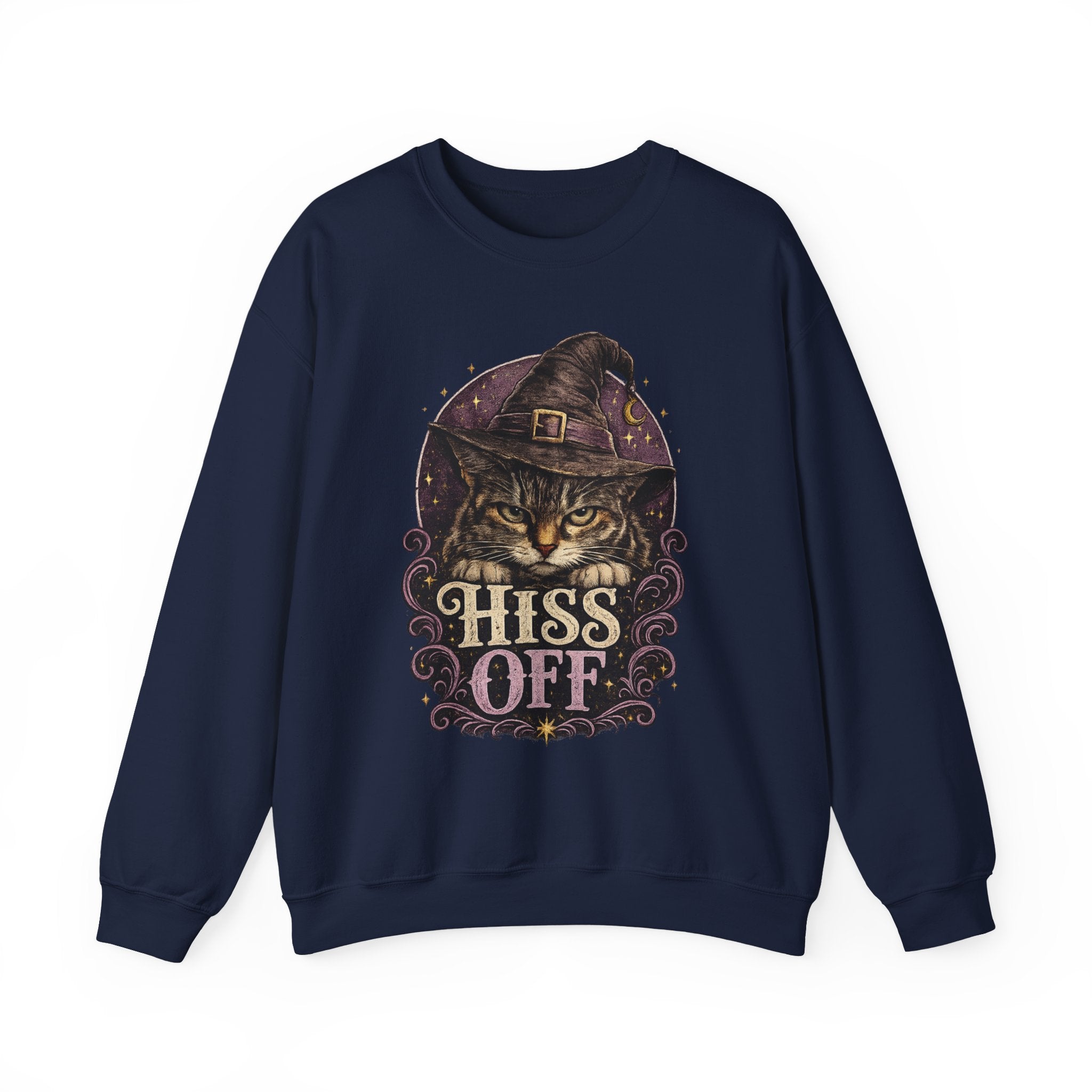 Hiss Off Witch Cat Sweatshirt