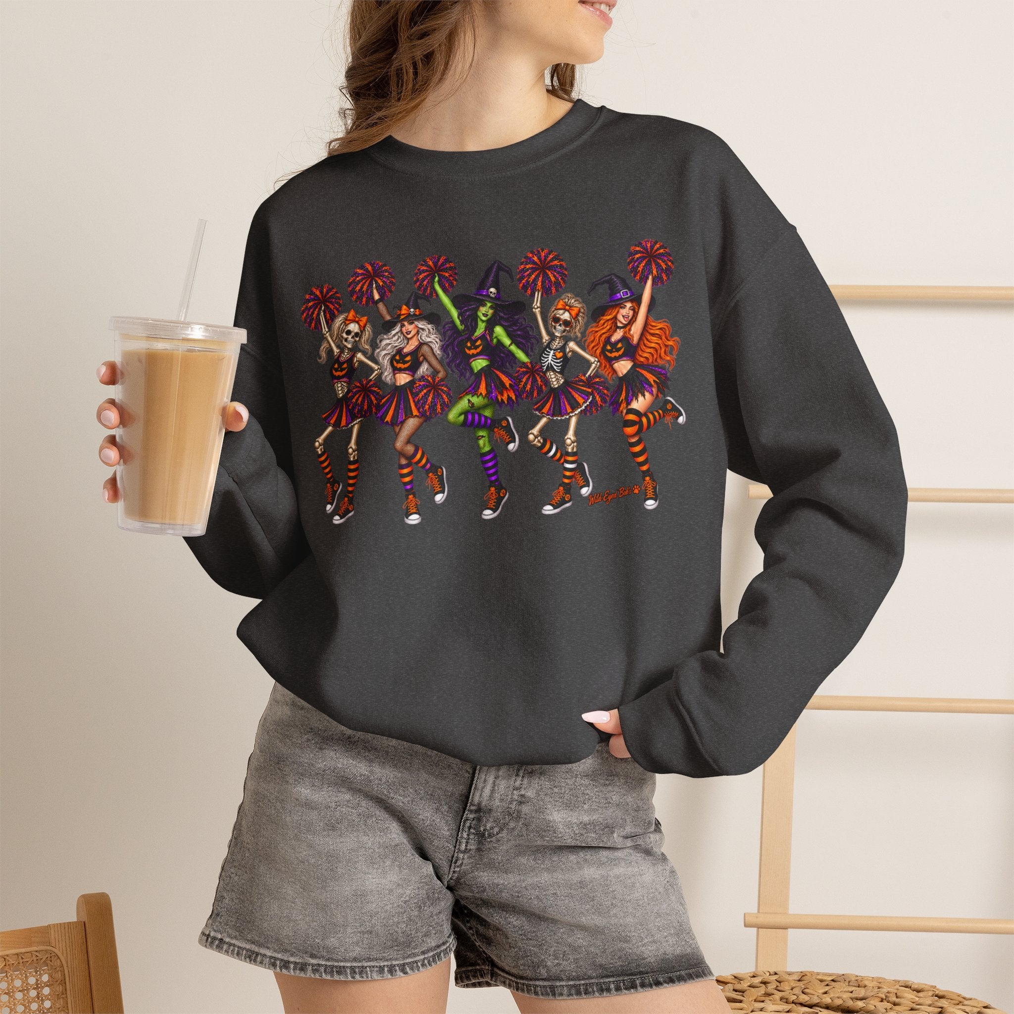 Cheer Squad Halloween Crewneck Sweatshirt