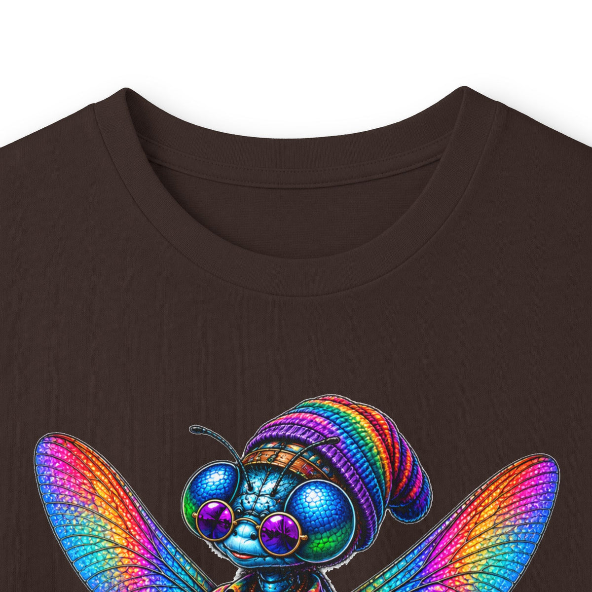 Psychedelic Dragonfly Cyberpunk Long Sleeve Tee